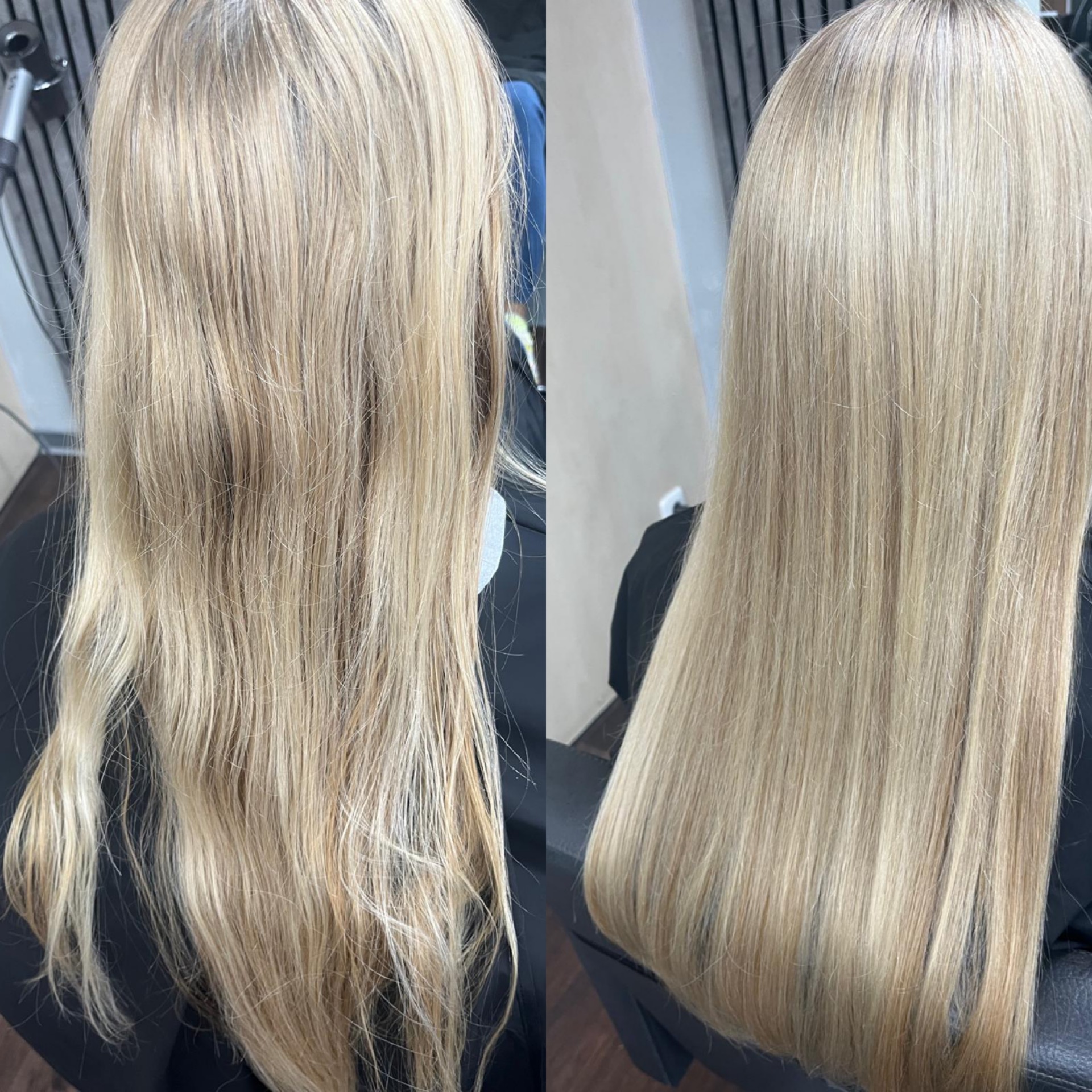 Vorher-Nachher Ergebnis aus dem Salon Familienfriseur Hair & Style
