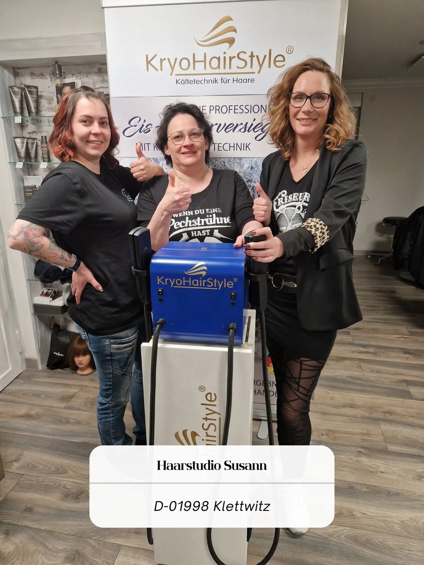 Friseurprofi im KryoHairStyle Partner-Salon