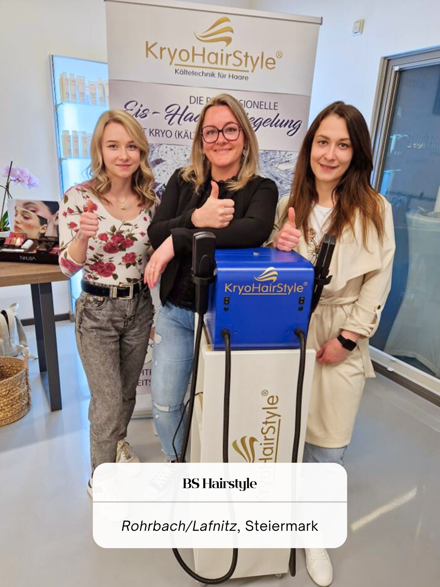 Friseurprofi im KryoHairStyle Partner-Salon
