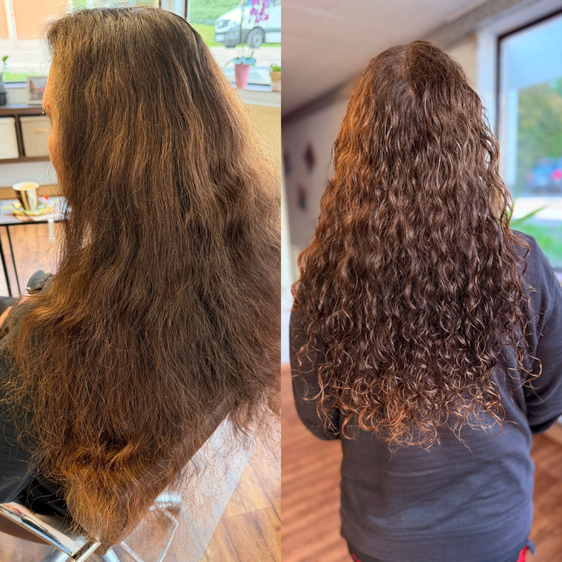 Vorher-Nachher aus dem Salon New Hairleans