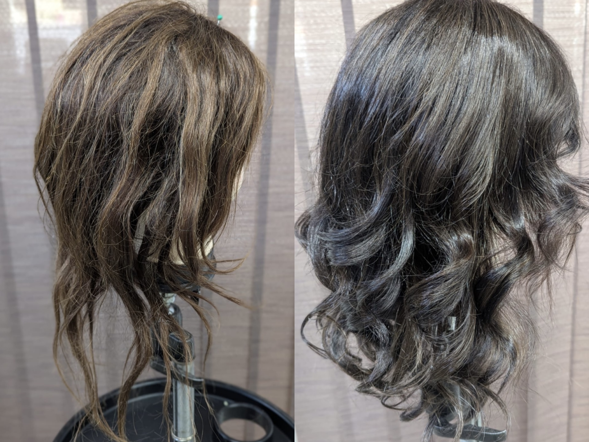 Vorher-Nachher Ergebnis aus dem Salon Haaraesthetik-Kassel