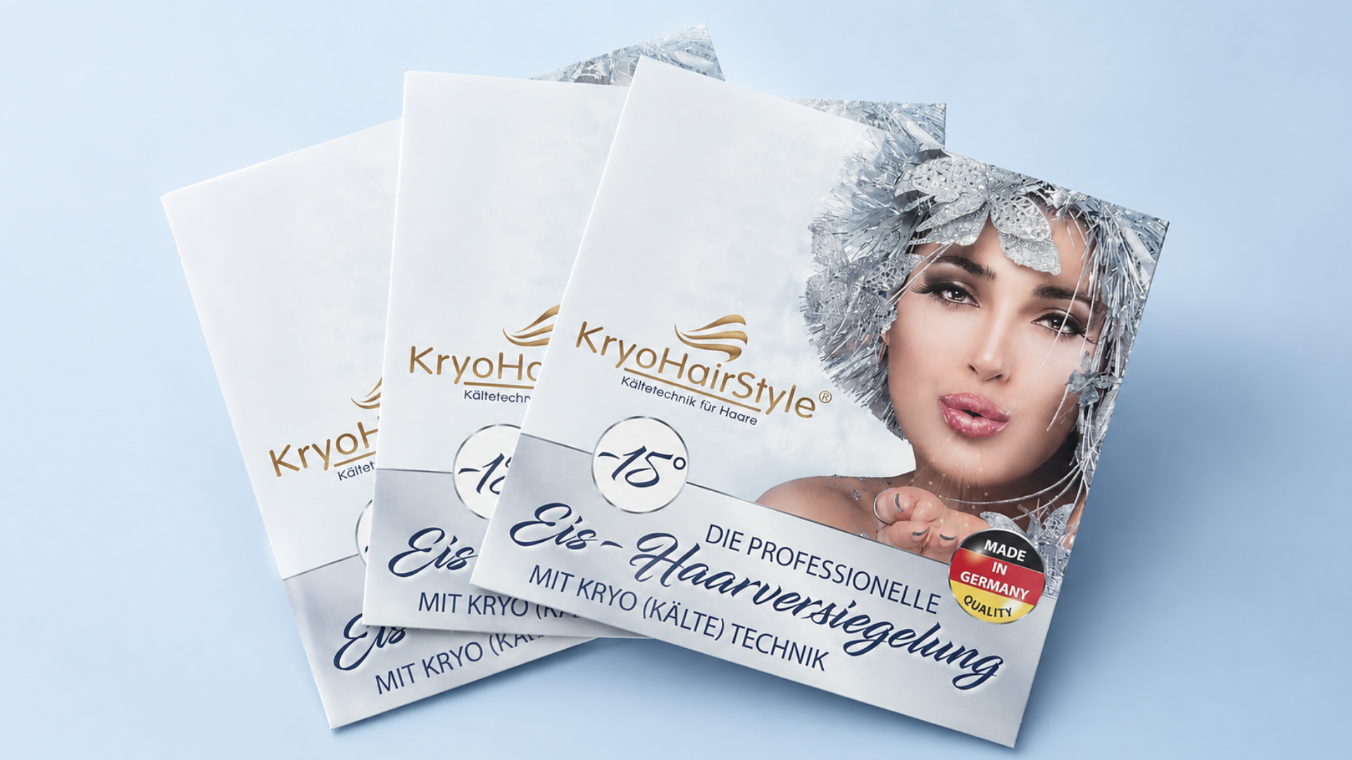 KryoHairStyle Werbematerialien für den Salon