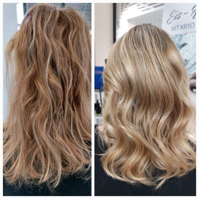 Vorher-Nachher Ergebnis aus dem Salon Haar & Style, Inh. Annette La Rocca