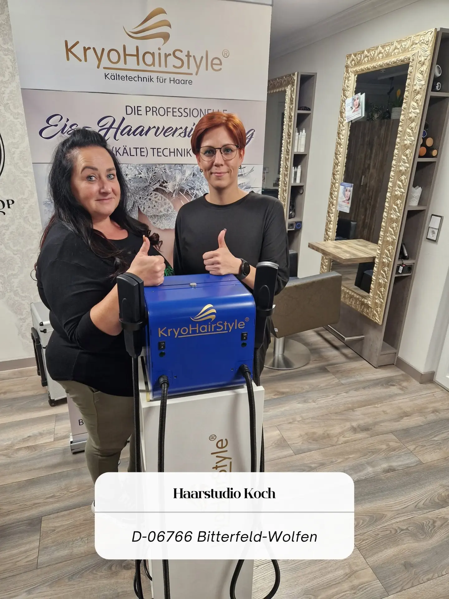 Friseurprofi im KryoHairStyle Partner-Salon
